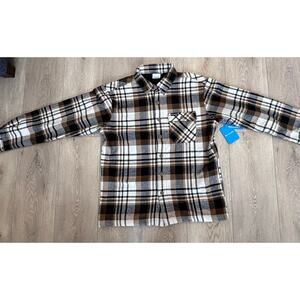 Columbia Men's Hill View Plaid Fleece Shirt Jacket Size Medium NWT